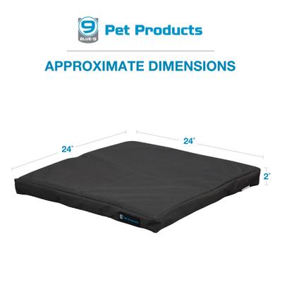 Show full view: Blue-9 Pet Products Restore Washable Dog & Cat Bed, Gray, 24 x 24-in slide 5 of 7