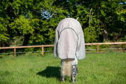 Rambo Flybuster Vamoose with No Fly Zone Horse Fly Sheet, Oatmeal with Sage, Beige & Green, 84-in slide 2 of 5