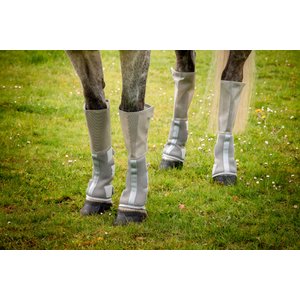Rambo Tech-Fit Horse Fly Boot, Silver, Extra Full