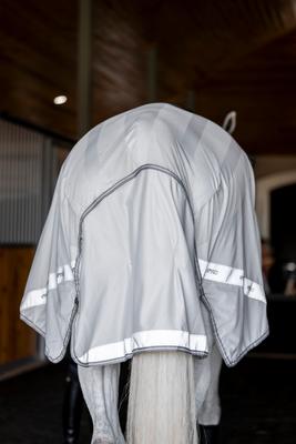 Show full view: Amigo Flyrider Horse Fly Sheet, Silver with Titanium Grey & Silver, Large slide 4 of 5