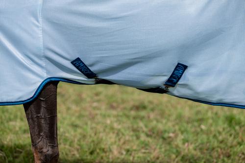 Show full view: Amigo Bug Rug Plus Horse Fly Sheet, Azure Blue with Navy & Electric Blue, 72-in slide 3 of 6
