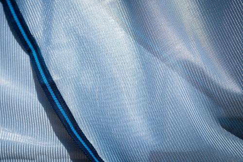 Show full view: Amigo Bug Rug Plus Horse Fly Sheet, Azure Blue with Navy & Electric Blue, 72-in slide 5 of 6