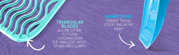 Show full view: Noba Premium Cat Litter Scoop, Blue slide 3 of 5