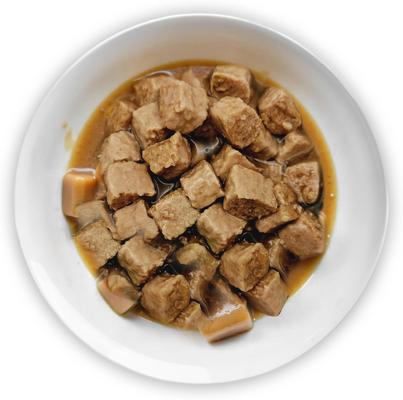 Show full view: Scoochie Pet Chef Scoochies Recipe Real Chicken in Savory Gravy Wet Dog Food, 14-oz can, case of 6 slide 4 of 8