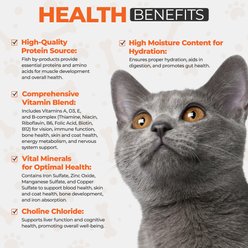 Scoochie Pet Chef Scoochies Recipe with Real Seafood Chunks in Savory Gravy Wet Cat Food, 14-oz can, case of 6 slide 2 of 7