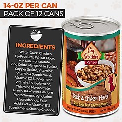 Scoochie Pet Chef Scoochies Recipe with Real Duck & Chicken in Savory Gravy Wet Dog Food, 14-oz can, case of 12 slide 2 of 7