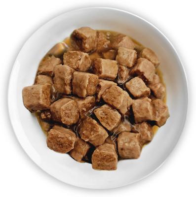 Show full view: Scoochie Pet Chef Scoochies Recipe Variety Pack Real Chicken & Duck in Savory Gravy Wet Dog Food, 14-oz can, case of 6 slide 4 of 8