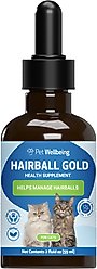 Pet Wellbeing Hairball GOLD Liquid Hairball Control Supplement for Cats, 2-oz bottle
