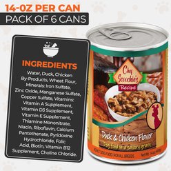 Scoochie Pet Chef Scoochies Recipe Real Duck & Chicken in Savory Gravy Wet Dog Food, 14-oz can, case of 6 slide 2 of 7