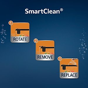Aqueon Smart Clean Filtration LED Fish Aquarium Starter Kit, 10-gal