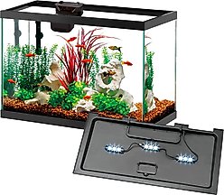Aqueon Smart Clean Filtration LED Fish Aquarium Starter Kit, 10-gal