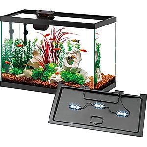 Aqueon Smart Clean Filtration LED Fish Aquarium Starter Kit, 10-gal