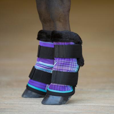 Show full view: Kensington Protective Products Miniature Horse Fly Boots with Fleece Trim, 4 count, Lavender Mint, Mini slide 2 of 8