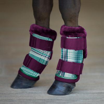 Show full view: Kensington Protective Products Miniature Horse Fly Boots with Fleece Trim, 4 count, Imperial Jade, Mini slide 2 of 7