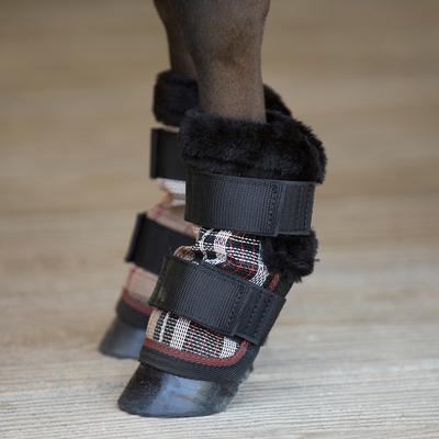 Show full view: Kensington Protective Products Miniature Horse Fly Boots with Fleece Trim, 4 count, Deluxe Black, Mini slide 2 of 7