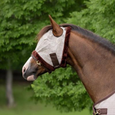 Show full view: Kensington Protective Products Mini & Pony Fly Mask with Fleece Trim, Desert Sand, Pony slide 2 of 8