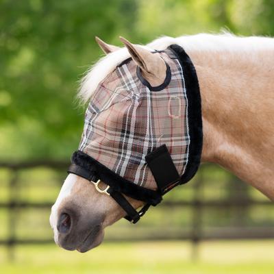 Show full view: Kensington Protective Products Mini & Pony Fly Mask with Fleece Trim, Deluxe Black, Pony slide 2 of 8