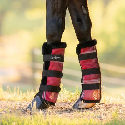 Show full view: Kensington Protective Products Protective Horse Fly Boots, Merlot, Average, 2 count slide 2 of 8