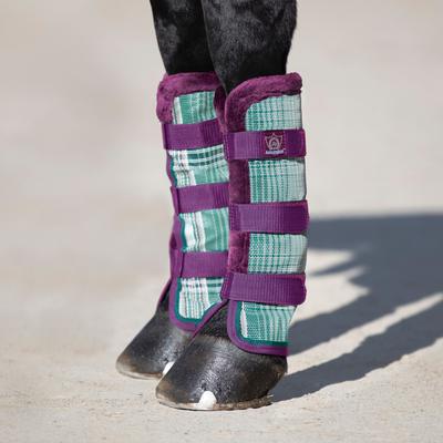 Show full view: Kensington Protective Products Protective Horse Fly Boots, Imperial Jade, Medium, 2 count slide 2 of 8