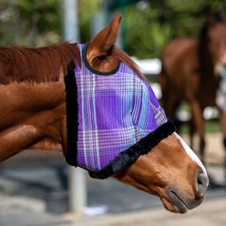 Kensington Protective Products Horse Fly Mask with Fleece Trim, Lavender Mint, Horse slide 2 of 7