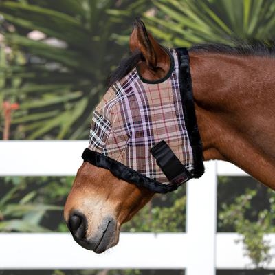 Show full view: Kensington Protective Products Horse Fly Mask with Fleece Trim, Deluxe Black, Medium slide 2 of 8
