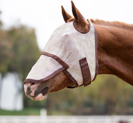 Show full view: Kensington Protective Products Horse Fly Mask with Web & Nose, Desert Sand, X-Large slide 2 of 7