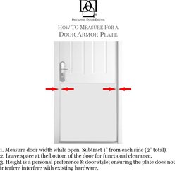 Deck the Door Decor Large Breed Dog Door Scratch Protection Plate, Satin Black, Interior Door 30 x 30-in slide 2 of 5