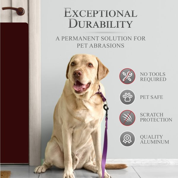 Deck the Door Decor Large Breed Dog Door Scratch Protection Plate