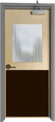 Deck the Door Decor Large Breed Dog Door Scratch Protection Plate, Oil Rubbed Bronze, Interior Door 30 x 30-in