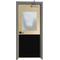Show in main carousel: Deck the Door Decor Large Breed Dog Door Scratch Protection Plate, Satin Black, Interior Door 30 x 30-in slide 1 of 6