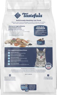 Show full view: Blue Buffalo Tastefuls Multi-Protein Chicken & Turkey Recipe Adult Dry Cat Food, 15-lb bag slide 3 of 10