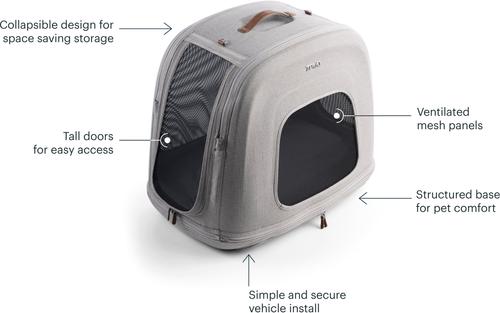 Show full view: Tavo Pets Crispin Protection System Dog & Cat Kennel, Onyx, Medium slide 5 of 11