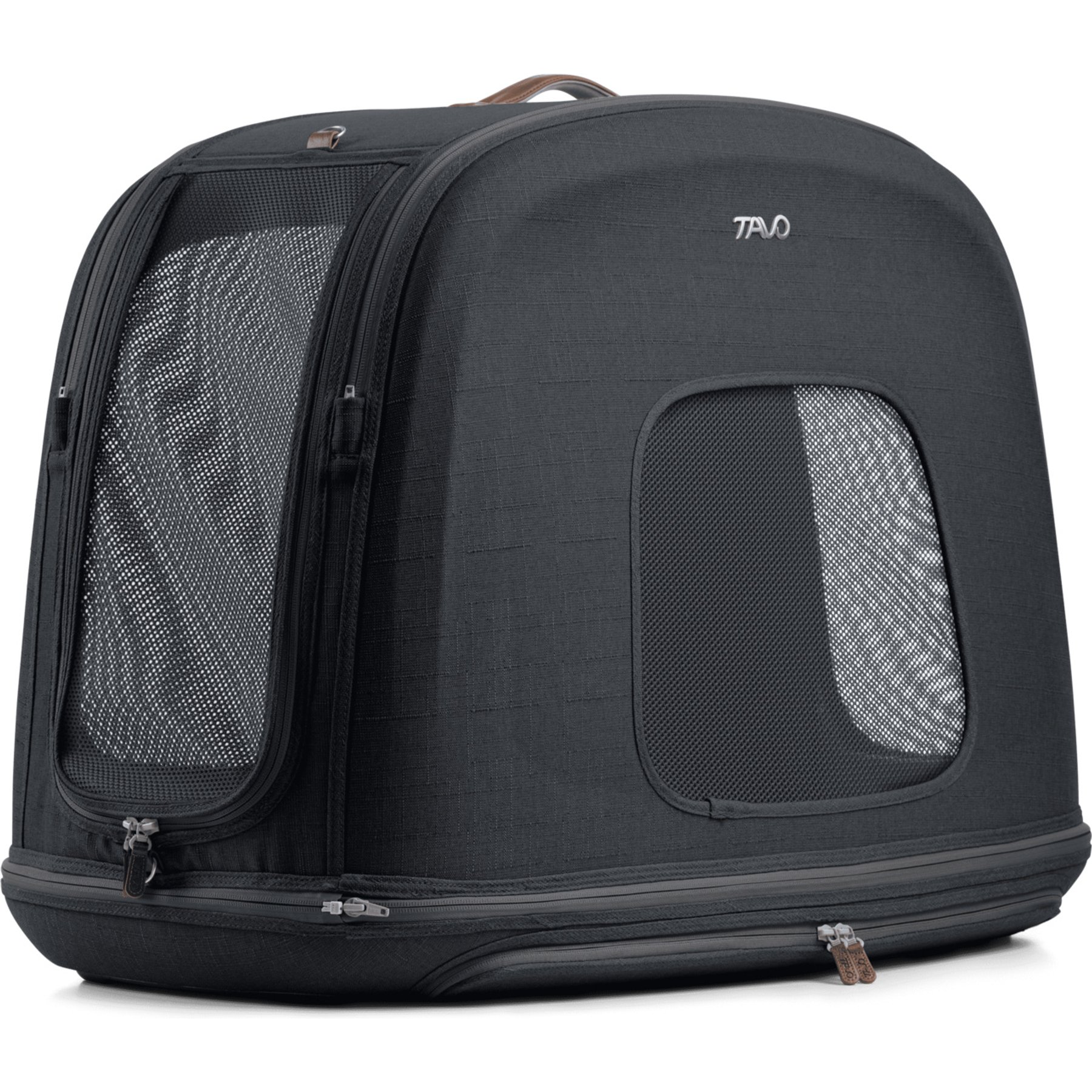 Tavo Pets Crispin Protection System Dog & Cat Kennel, Onyx, Medium