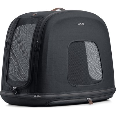 Tavo Pets Tavo Pets Crispin Protection System Dog & Cat Kennel, Onyx, Medium