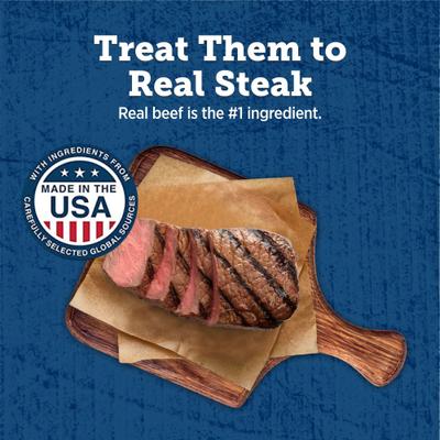 Show full view: Blue Buffalo True Chews Premium Grillers with Real Steak Grain-Free Dog Treats, 30-oz bag slide 4 of 10