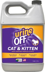 Urine Off Cat & Kitten Formula Stain & Odor Remover, 1-gal bottle