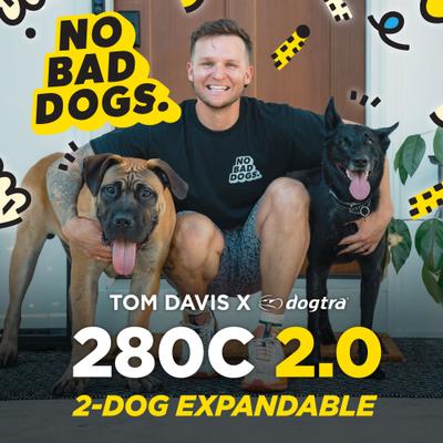 Show full view: Dogtra Tom Davis Edition 280C 2.0 1/2 Mile Waterproof Vibration & Tone Remote Dog Training Collar, one-size, Green/Yellow slide 3 of 10