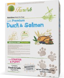 Alpha Dog Series FURESH Puppy Limited Ingredient Duck & Salmon Recipe Dry Dog Food, 2.6-lb box