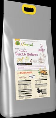 Show full view: Alpha Dog Series FURESH Skin & Coat Limited Ingredient Duck & Salmon Recipe Dry Dog Food, 11-lb bag slide 3 of 10