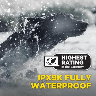 Show full view: Dogtra 1900X Black Edition Waterproof Vibration & Tone Remote Dog Training Collar, 13 to 20-in neck, Matte Black slide 7 of 10