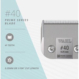 Wahl #40 Prime Series Pet Grooming Blade Set, Chrome
