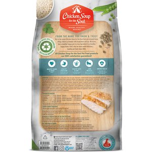 Chicken Soup for the Soul Indoor with Hairball Care Chicken & Brown Rice Recipe Adult Dry Cat Food, 12-lb bag