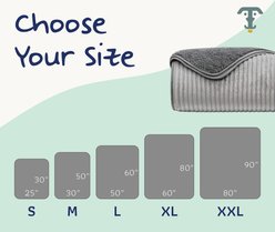 Katziela Fur Comfort Premium Dog & Cat Throw Blanket, Gray Striped, XX-Large: 80 x 90-in slide 2 of 7