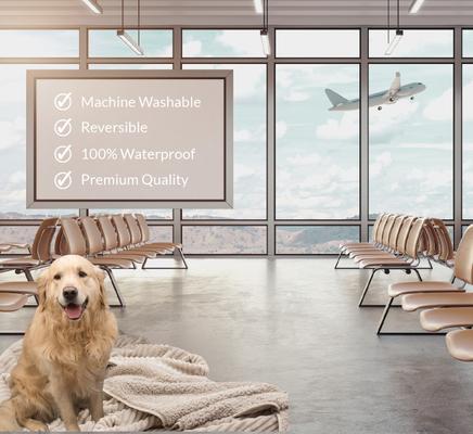 Show full view: Katziela Fur Comfort Premium Dog & Cat Throw Blanket, Brown Striped, X-Large: 60 x 80-in slide 6 of 8