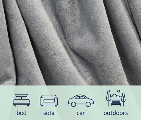 Show full view: Katziela Fur Comfort Premium Dog & Cat Throw Blanket, Gray Solid, X-Large: 60 x 80-in slide 6 of 8