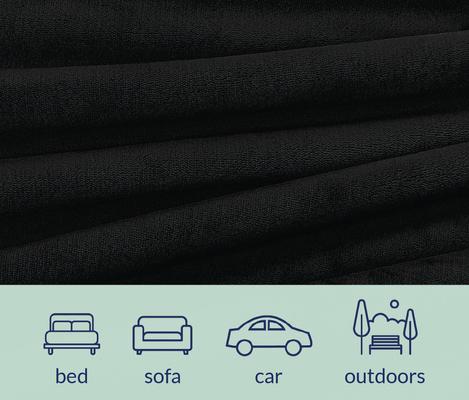 Show full view: Katziela Fur Comfort Premium Dog & Cat Throw Blanket, Black Solid, XX-Large: 80 x 90-in slide 5 of 8