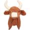 Show in main carousel: Wrangler Textured Latex Stuffed Cow Dog Chew Toy, Brown slide 4 of 7