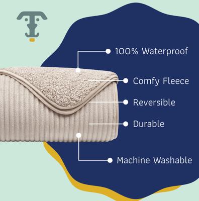 Show full view: Katziela Fur Comfort Premium Dog & Cat Throw Blanket, Brown Striped, X-Large: 60 x 80-in slide 3 of 8