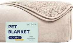 Katziela Fur Comfort Premium Dog & Cat Throw Blanket, Brown Solid, X-Large: 60 x 80-in