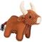 Show in main carousel: Wrangler Textured Latex Stuffed Cow Dog Chew Toy, Brown slide 5 of 7